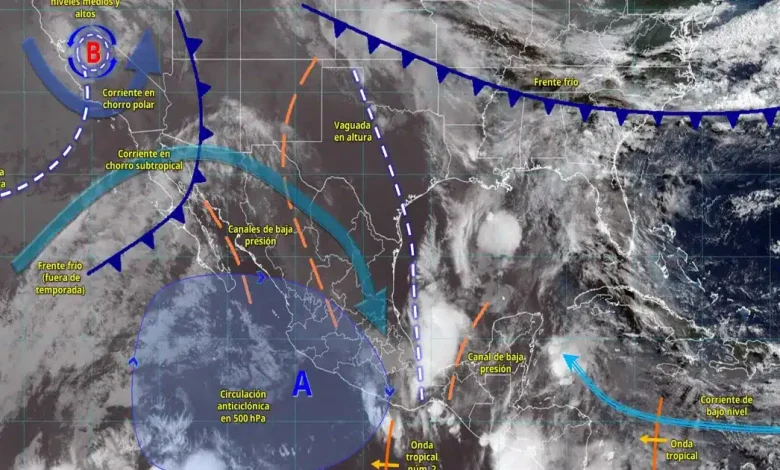 lluvias intensas golpearán al sureste; quintana roo, entre los estados más afectados