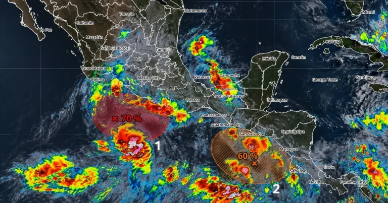 nueva zona de inestabilidad se forma frente a campeche