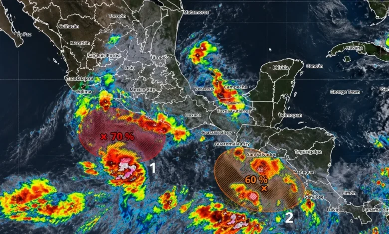 nueva zona de inestabilidad se forma frente a campeche
