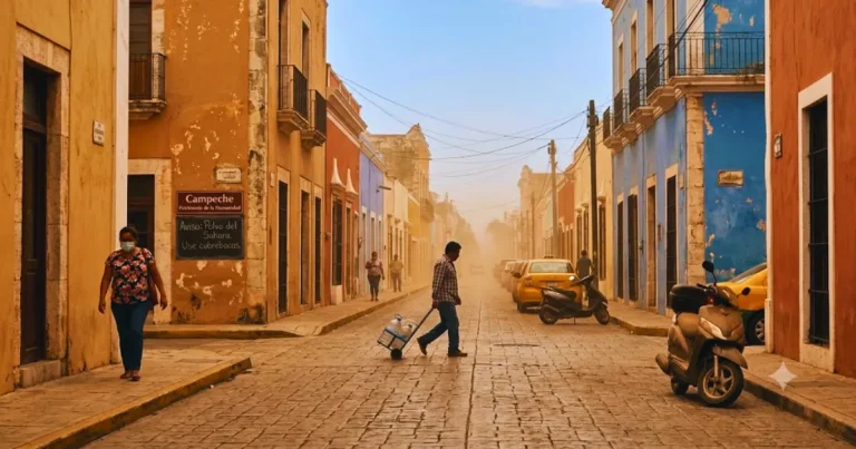 polvo del sahara eleva el calor en campeche