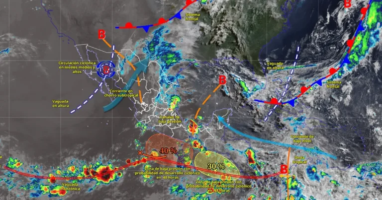 alerta por lluvias intensas en méxico en 7 estados