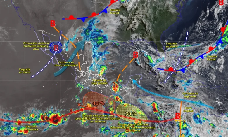alerta por lluvias intensas en méxico en 7 estados