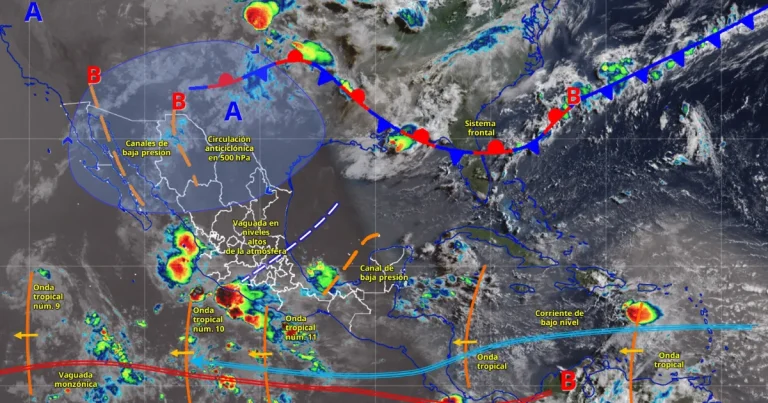 clima en méxico lluvias fuertes y calor persistente