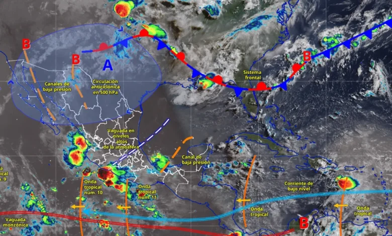clima en méxico lluvias fuertes y calor persistente