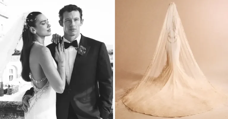dua lipa revela su vestido de novia hecho a la medida por chanel para su boda con callum turner en sicilia