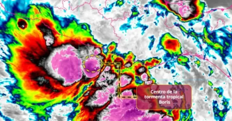 Tormenta tropical "Boris" se fortalece frente a Guerrero, fuertes lluvias (Imagen de internet)