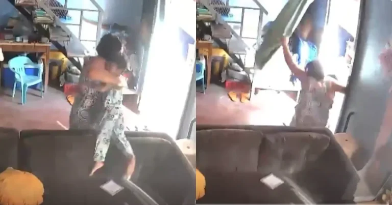 Mujer protege a su nieto en terremoto de Filipinas (Fotos de internet)