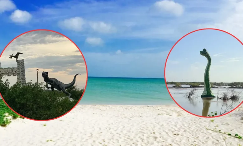 ¿Conocías la playa con dinosaurios de México? (Fotos de internet)