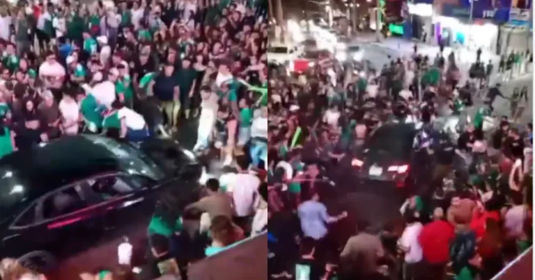 Aficionados son arrollados en Cabo San Lucas durante México vs Chequia (Fotos de internet)