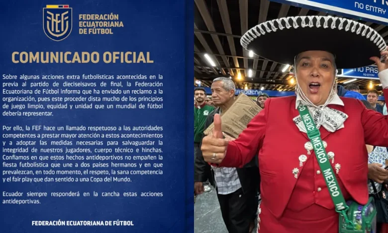 Ecuador disgustado por serenata de aficionados mexicanos, FEF emite comunicado (Fotos de cortesía)
