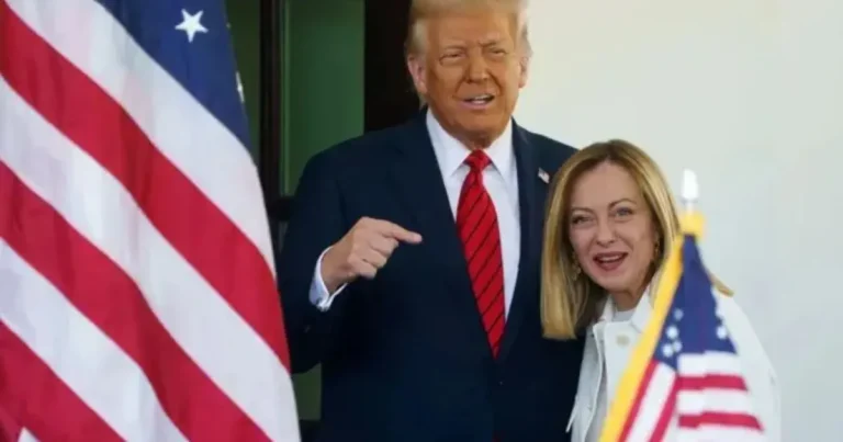giorgia meloni acusa a trump de inventar historia sobre una fotografía durante el g7
