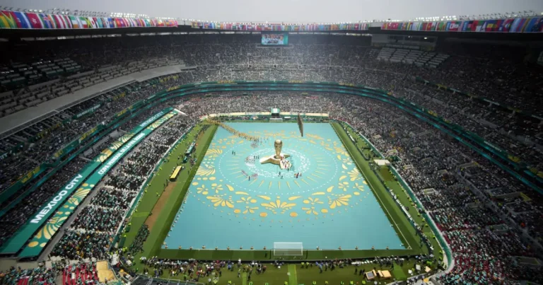 inauguración del mundial se vivió entre música y baile. foto reuters