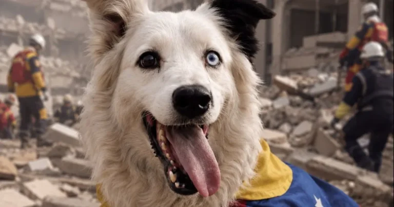 tsunami el perro rescatista que se convierte en héroe tras los terremotos en venezuela
