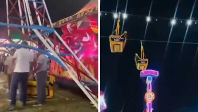 cabina de teleférico cae en la feria carmen 2026 en campeche; suspenden la atracción