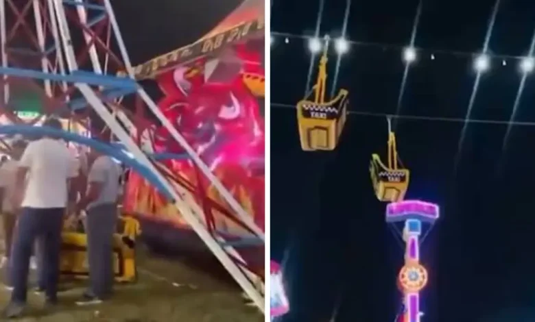 cabina de teleférico cae en la feria carmen 2026 en campeche; suspenden la atracción