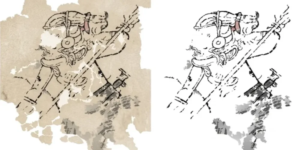 reconstrucción digital de mural en calakmul revela figura mitológica maya