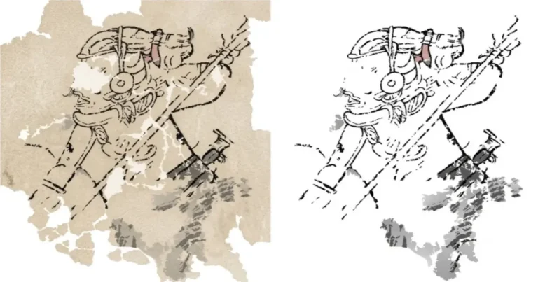reconstrucción digital de mural en calakmul revela figura mitológica maya