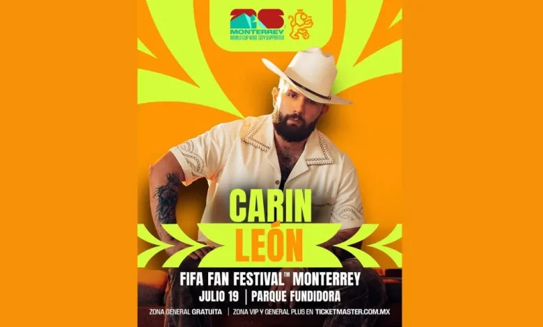 carín león cerrará el fan fest monterrey con un concierto gratuito