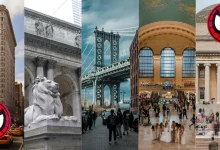 De las viñetas a la realidad seis lugares icónicos de Spider-Man que puedes visitar (Fotos por Architectural Digest, Wikipedia, Pixabay, La5thconbleeckerst y Universidades Privadas)