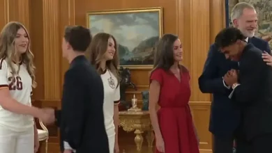 el rey felipe vi recibe a la selección española en el palacio de la zarzuela