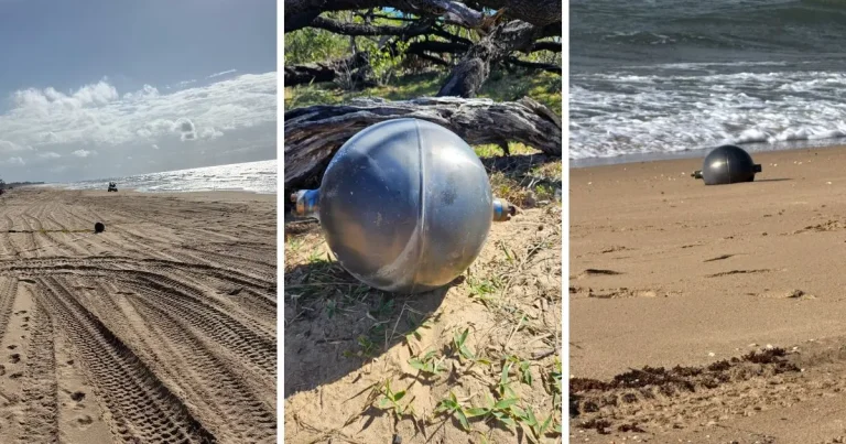 encuentran esferas plateadas de origen desconocido en playa de australia; activan investigación