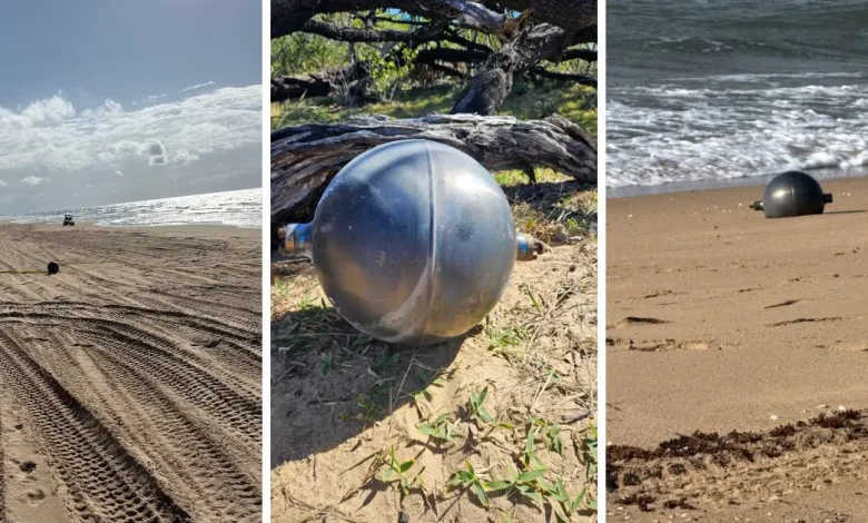 encuentran esferas plateadas de origen desconocido en playa de australia; activan investigación