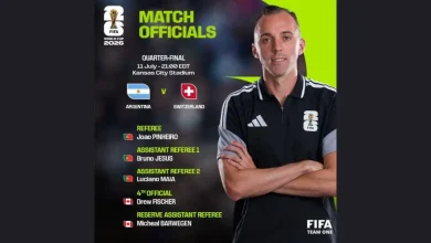 fifa confirma terna arbitral portuguesa para el argentina vs suiza