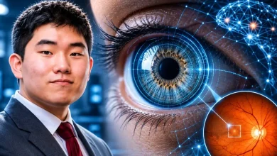 joven de 17 años crea ia para detectar autismo y tdah con imágenes del ojo