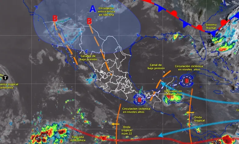 lluvias fuertes y calor extremo seguirán afectando gran parte de méxico
