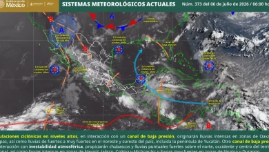lluvias intensas y calor extremo afectarán gran parte de méxico este lunes