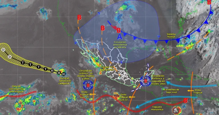 lluvias intensas y calor extremo golpearán varios estados