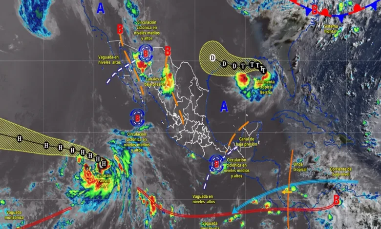 lluvias muy fuertes afectarán a sonora, chihuahua, michoacán y guerrero este martes