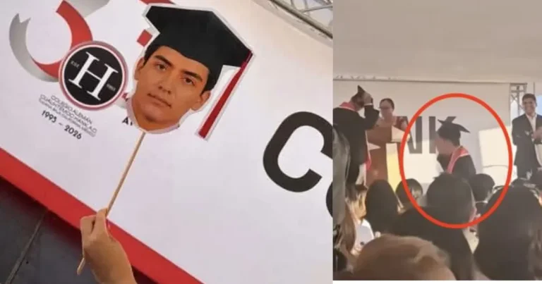 video gil mora llegó justo a tiempo para graduarse de preparatoria