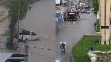 Lluvias provocan inundaciones y caos vial en Campeche (Foto de redes sociales)