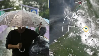 Actividad eléctrica y lluvias en estas zonas de Campeche (Fotos de redes sociales)