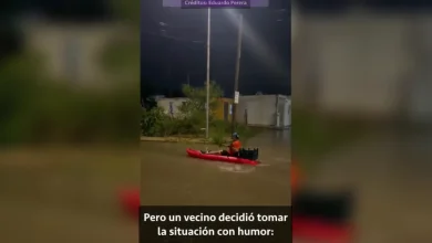 kayak en campeche se vuelve viral por calles inundadas