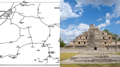 La ingeniería que venció a la sequía El sistema hídrico de Edzná (Fotos ReserchGate y Tierras Mayas)