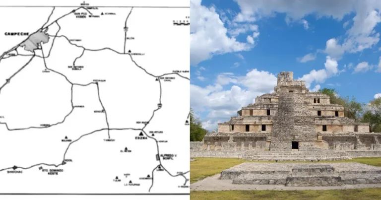 La ingeniería que venció a la sequía El sistema hídrico de Edzná (Fotos ReserchGate y Tierras Mayas)