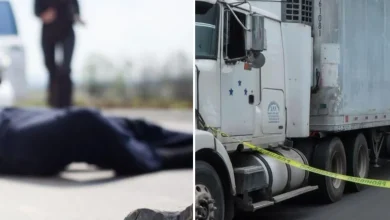 buscan en monterrey a hombre captado empujando a adulto mayor hacia un tráiler