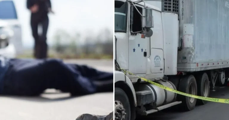 buscan en monterrey a hombre captado empujando a adulto mayor hacia un tráiler
