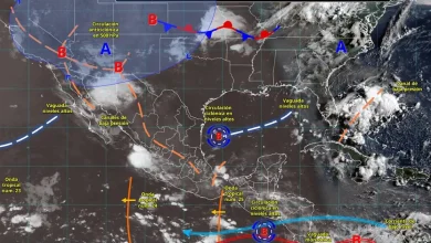 clima en méxico estados con lluvias fuertes, granizo y temperaturas superiores a 45 grados