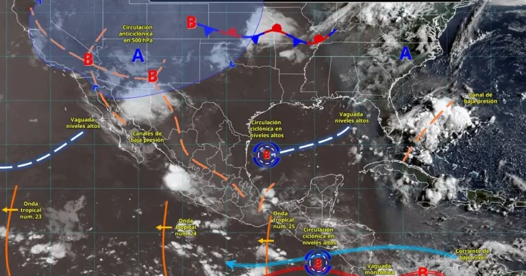 clima en méxico estados con lluvias fuertes, granizo y temperaturas superiores a 45 grados