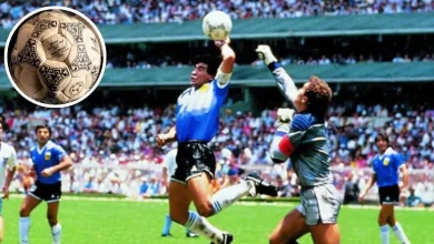 El balón de Diego Maradona en el Mundial de 1986 alcanza los 3.35 millones de dólares (Fotos Redes Sociales)