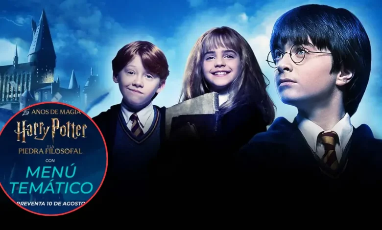 Harry Potter La Piedra Filosofal regresa 25 años después a cines con menú temático (Imágenes de internet)