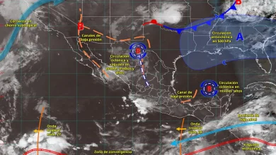 Pronóstico del clima: lluvias fuertes y granizo (Imagen de Conagua)