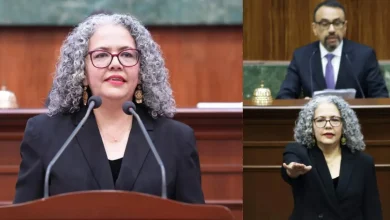 Graciela Domínguez asume como gobernadora interina de Sinaloa tras salida de Rocha Moya (Fotos Yarelci Sánchez.Redes sociales)
