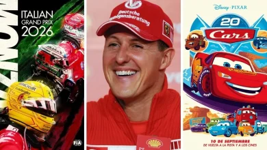 gran premio de italia f1 ferrari, schumacher y rayo mcqueen llegan a monza