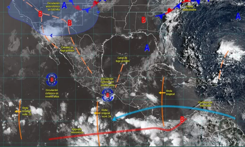 lluvias muy fuertes y calor extremo marcarán el clima en gran parte de méxico este miércoles