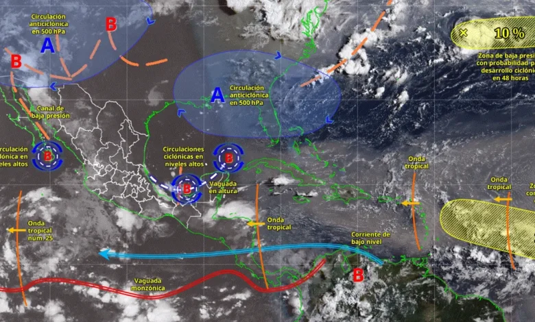 lluvias puntuales intensas en sonora y otros estados este 11 de agosto