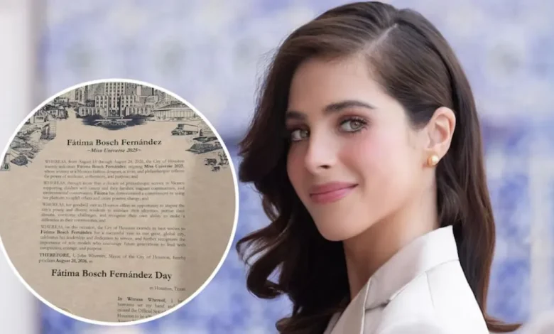 proclaman el “día de fátima bosch” en houston y homenajean a la miss universo 2025